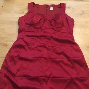 Red band style dress cocktail dress New Years